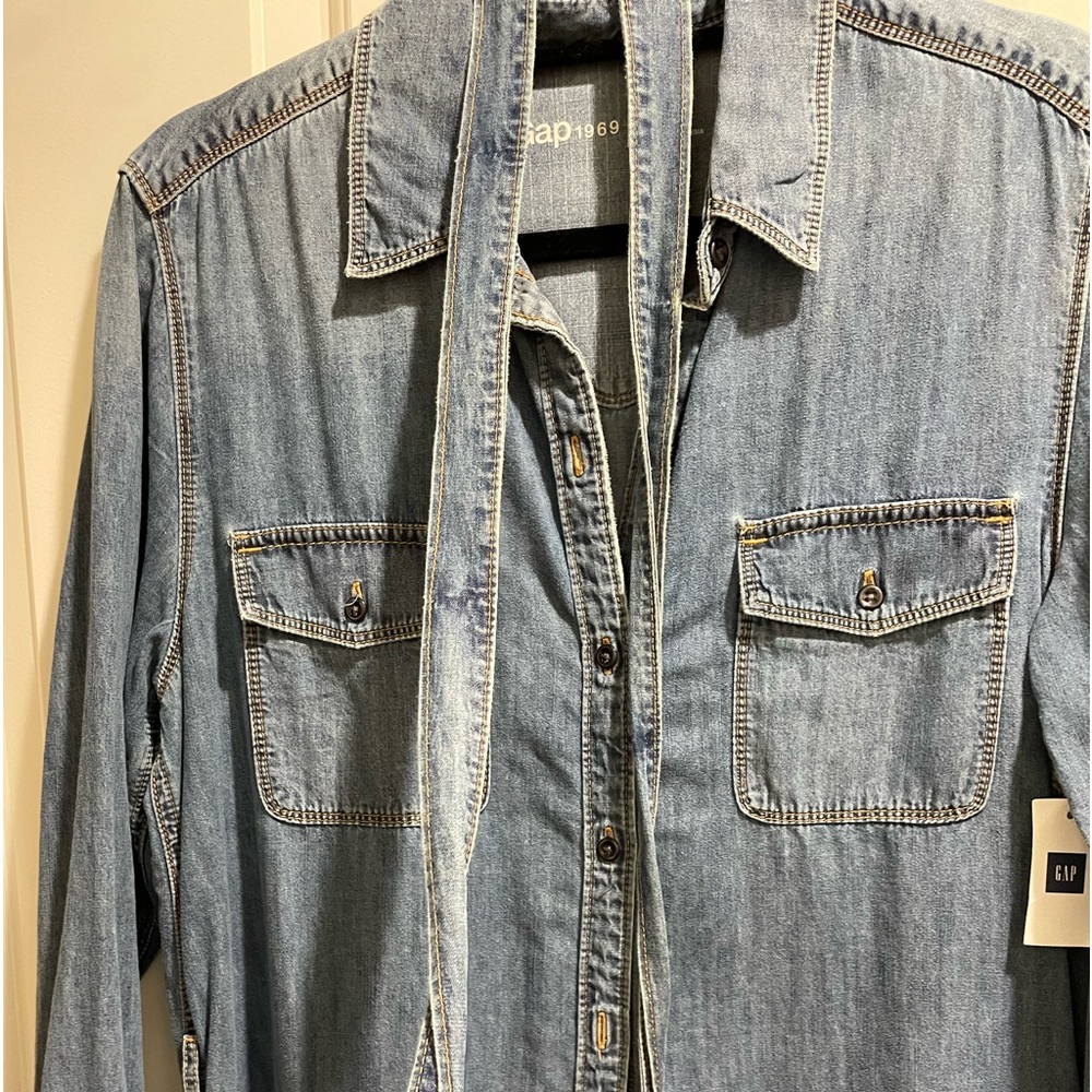 Gap denim dress size XL NWT